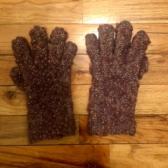 Metallic purple gloves - Picture 2 of 4